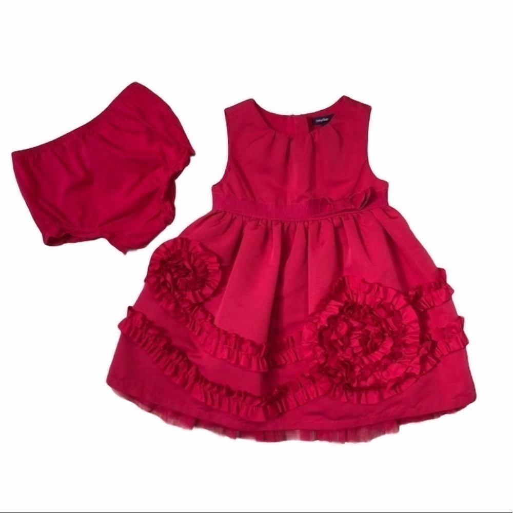 Baby Gap I Want Candy Ruffle‎ Dress 12-18 mo. Pink
